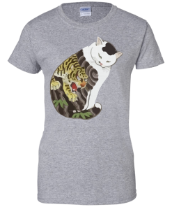 Innocent Tattooed Cat T-Shirt