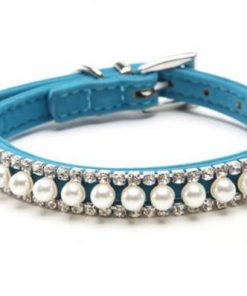 Alternative view of Pearl Crystal Necklace Pet Collar