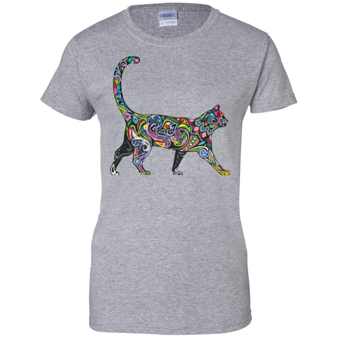 Celebrate Pride Tattooed Cat T-Shirt