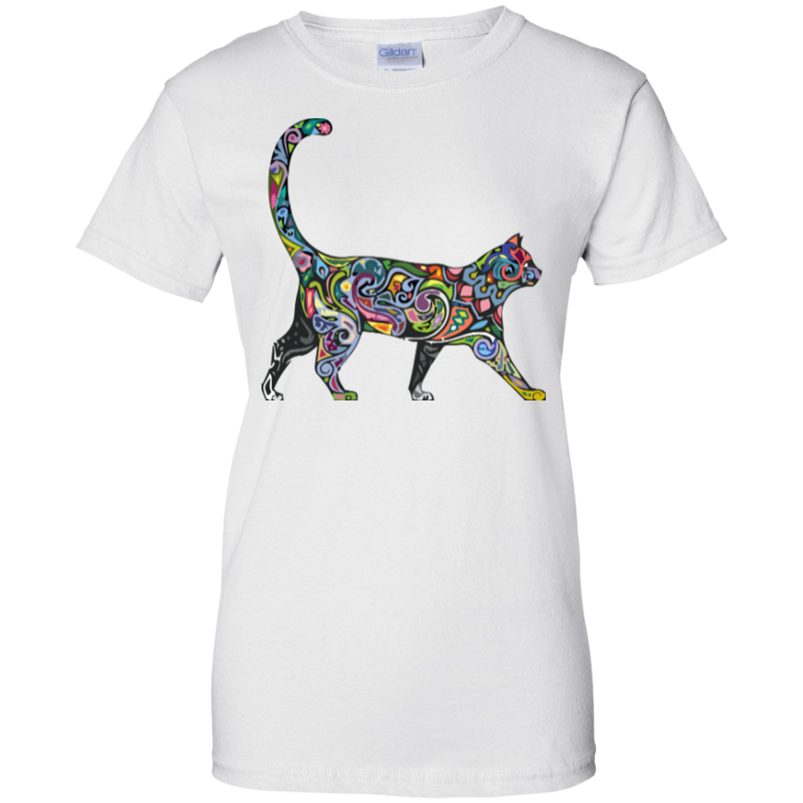 Celebrate Pride Tattooed Cat T-Shirt - Image 2