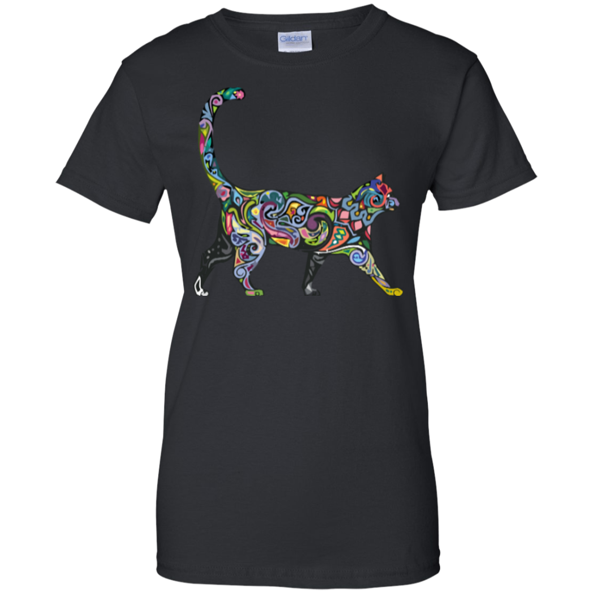 Celebrate Pride Tattooed Cat T-Shirt - Image 3